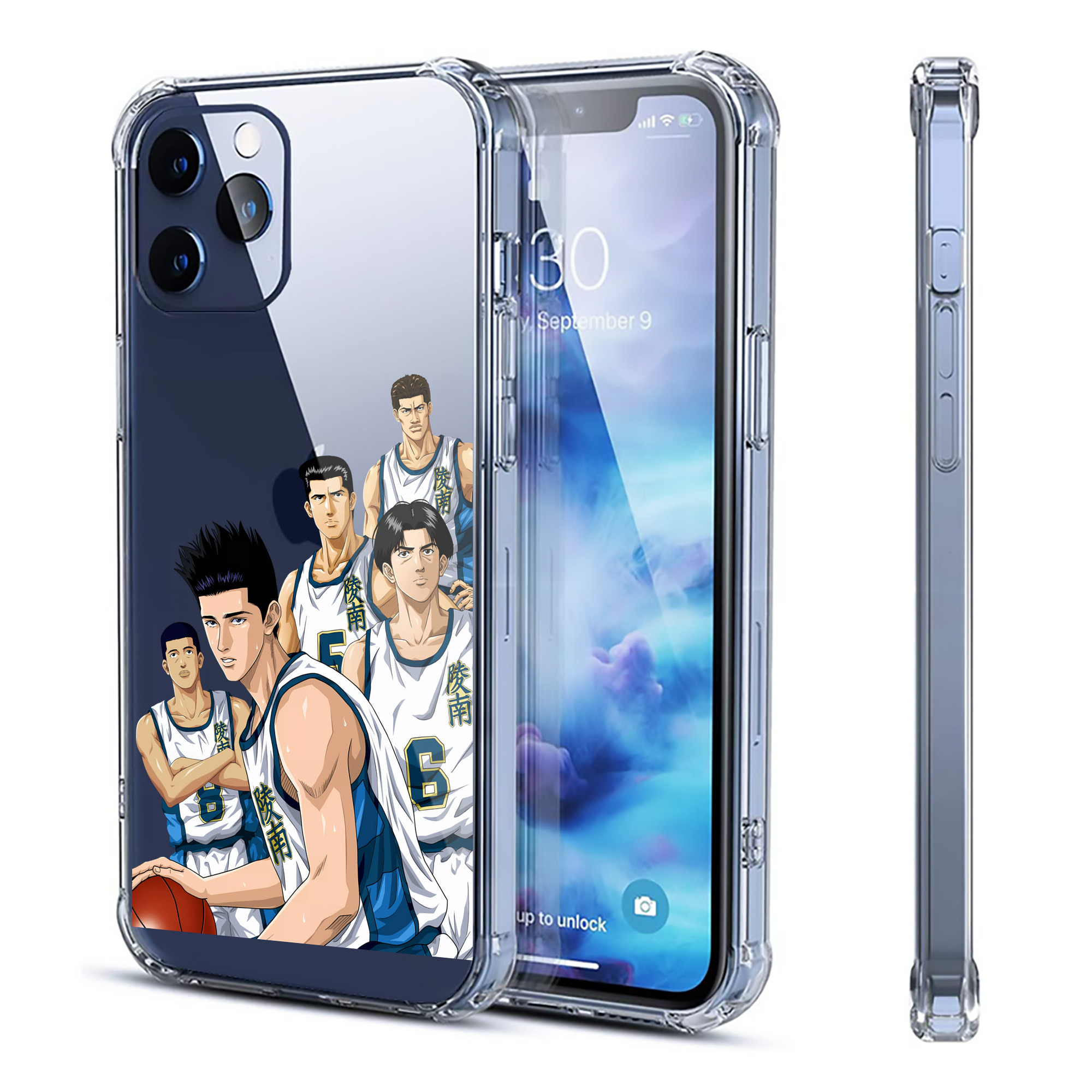 （画像用） SLAM DUNK／スラムダンク 【iPhone 12シリーズ対応】透明スマホケース（クリアソフトケース）